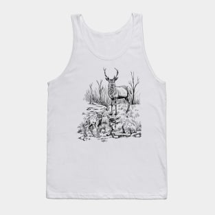 Deer family Tank Top